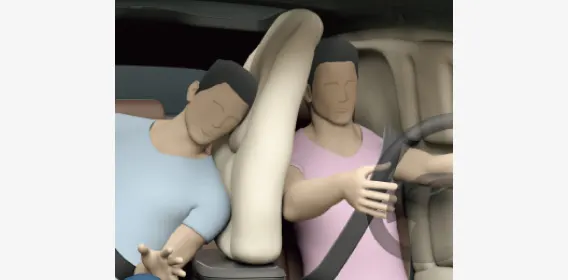 Front center airbags