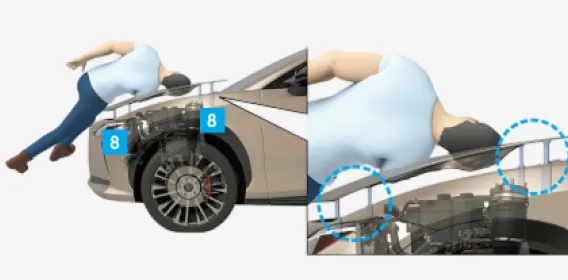Pop-up hood actuators